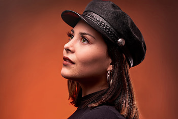 Hat, model, lady, pretty HD wallpaper