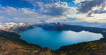 Mountains, Nature, View From Above, Lake, Canada, British Columbia HD wallpaper