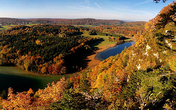 Nature, Rivers, Trees, Autumn, Summer, View From Above HD wallpaper
