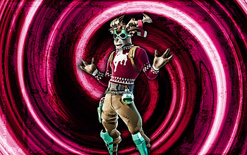Dolph, purple grunge background, Fortnite, vortex, Fortnite characters, Dolph Skin, Fortnite Battle Royale, Dolph Fortnite HD wallpaper