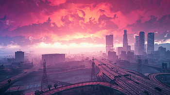 Grand Theft Auto V Sunset Artwork Resolution , , Background, and, GTA V HD wallpaper
