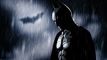 rain, MessenjahMatt, people, Batman, Bat signal - HD wallpaper