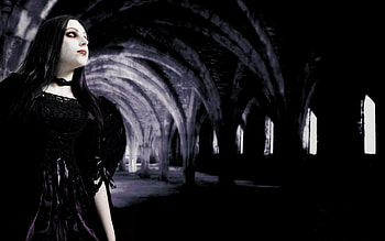 Dark Gothic Art, Fantasy artwork, Haunting beauty, Intriguing HD wallpaper