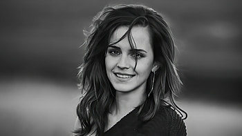 Emma Watson Monochrome , emma-watson, celebrities, girls, monochrome, black-and-white HD wallpaper
