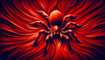 Brown Recluse Spider, brown recluse, spider, red, Abstract, artistic HD wallpaper