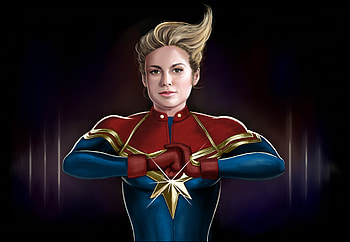 Captain Marvel Artwork 2020, captain-marvel, superheroes, artwork, artist, behance HD wallpaper