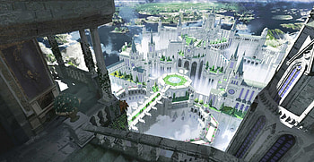 Enchanted Skyline: Fantasy Cityscape, fantasy, city, fantasy city HD wallpaper