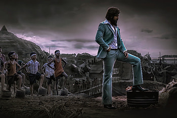 Yash, cloud, sky, kgf2 HD wallpaper