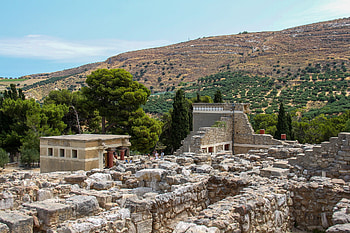 Knossos Palace, Mediterranean charm, Island paradise, Archaeological wonder HD wallpaper