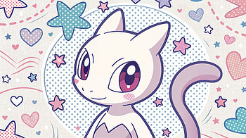 Mewtwo: Stunning Ultra, Mewtwo (Pokémon), cute cat, Anime, Stars HD wallpaper