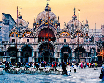 St. Mark's Basilica, Venice, Digital cartoon, Charles W Bailey Jr HD wallpaper