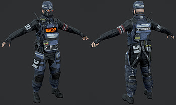 Killzone Shadow Fall - Helghast Security Trooper by luxox18 HD wallpaper
