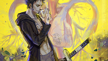 Trafalgar D. Water Law, One Piece, Katana, Background HD wallpaper