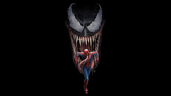 Spiderman And Venom Artwork, spiderman, venom, artwork, digital-art, superheroes, supervillain HD wallpaper