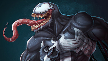 Venom Game Logo , venom, superheroes, artist, artwork, digital-art, artstation HD wallpaper