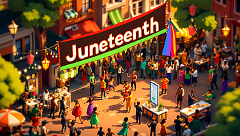 Juneteenth Celebration Ultra : Vibrant Festival Scene, celebration, Community HD wallpaper