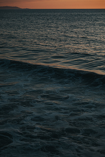 Nature, Water, Sea, Twilight, Waves, Ripples, Ripple, Dusk HD phone wallpaper