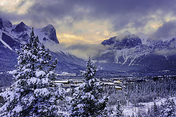 Winter, Nature, Mountains, Snow, Canada, Albert, Alberta, Banff National Park HD wallpaper