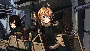 Chito, yuuri, Shoujo Shuumatsu Ryokou, Girls' Last Tour, anime girls HD wallpaper