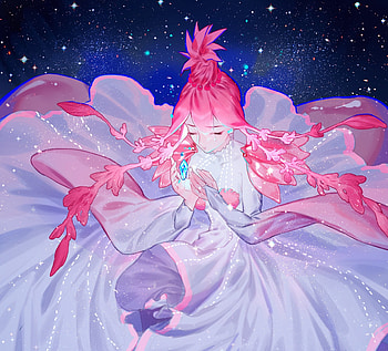 White dress, Wentricosus, Houseki no kuni HD wallpaper