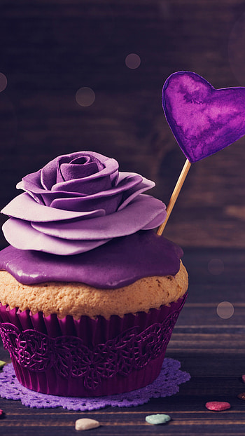 Rose, Cupcakes HD phone wallpaper