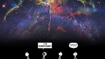 This is my favorite . Calvin and Hobbes space theme. HD wallpaper