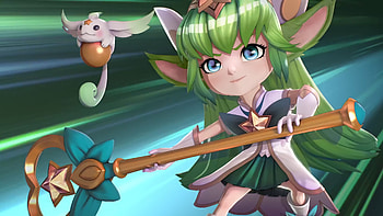Chibi League of Legends, Star Guardian Lulu, Acute HD wallpaper