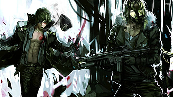 anarchist anime guys HD wallpaper