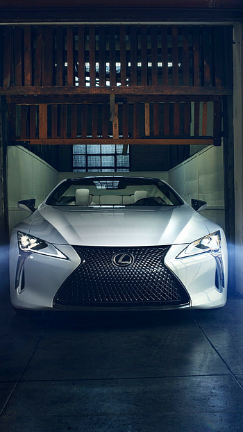 Lexus LC Convertible, Front view, White headlight, Luxury cars HD phone wallpaper