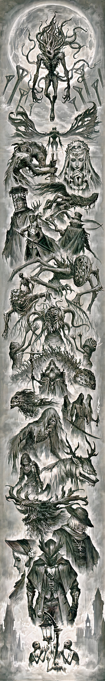 Bloodborne, Art, painting HD phone wallpaper