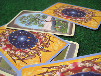 Angel Tarot, dual screen, cards, tarot, xxl, angel, dual monitor HD wallpaper