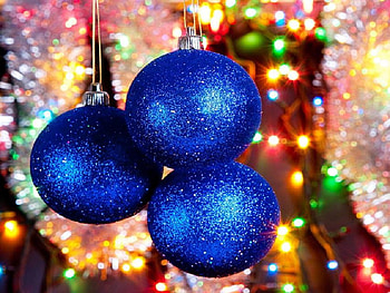 blue globe, balls, happy holidays, seasons, nice, xmas, others, ball, lights, christmas, christmas decor, sparks HD wallpaper