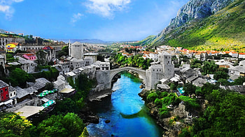 Beautiful City Bridge, world, beautiful-places, bridge, nature HD wallpaper