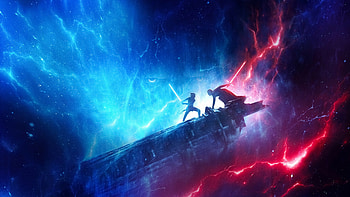 Star Wars: The Rise of Skywalker, Neon HD wallpaper