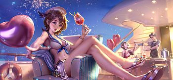 Fantasy girl, summer, blue, fantasy, haiyu, hai yu, glass, girl HD wallpaper