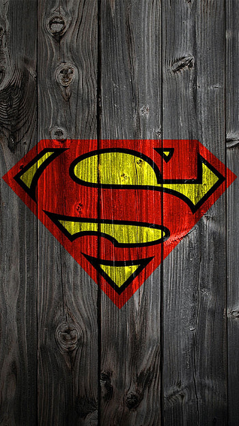 - superman logo on wood HD phone wallpaper