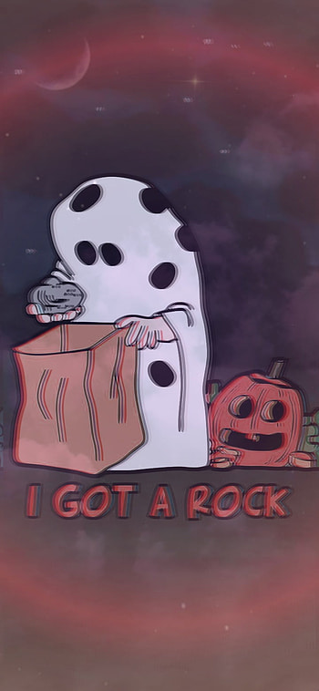 I got a rock, halloween, charlie brown HD phone wallpaper