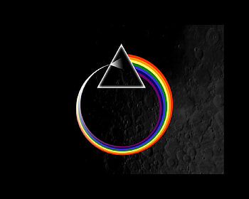 dsotm, colorful, entertainment, colors, dark, pink floyd, music, moon, rainbow, pretty HD wallpaper