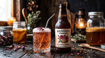 Wildcraft Rose Hibiscus Kombucha —, Bottle, Drink HD wallpaper
