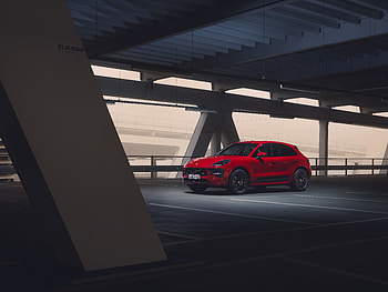 Porsche Macan GTS, red HD wallpaper