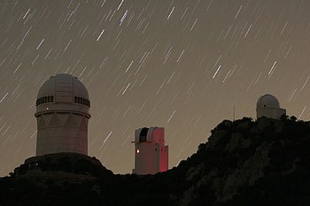 Kitts Peak, nite sky, arizona, mountains, tucson HD wallpaper