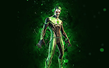 Haunted Hunter, , green neon lights, Fortnite Battle Royale, Fortnite characters, Haunted Hunter Skin, Fortnite, Haunted Hunter Fortnite HD wallpaper