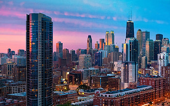 North America, Chicago cityscape, Stunning architecture, Urban beauty HD wallpaper