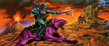 Skeletor and Panthor Grayskull attack!, Skeletor, He-man, Masters of the Universe HD wallpaper