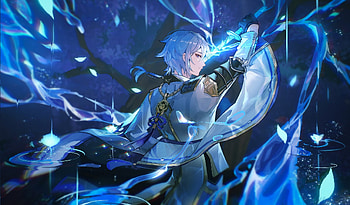 Kamisato Ayato, Kamisato Ayato, video game, Genshin Impact HD wallpaper