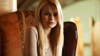 gorgeous blonde supermodel, sexy, hot, cute, teen HD wallpaper