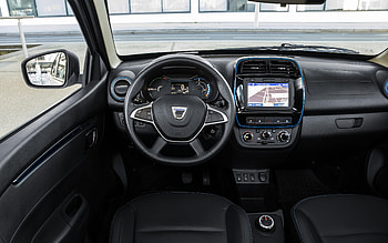 2022, Dacia Spring Electric, electric car, interior, inside view, Spring Electric dashboard, Romanian cars, Dacia HD wallpaper