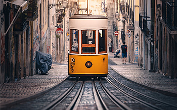 Vibrant city life, Lisbon skyline, Cultural landmarks, Urban exploration HD wallpaper