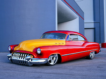 Custom Rod, custom, rod, red, yellow HD wallpaper