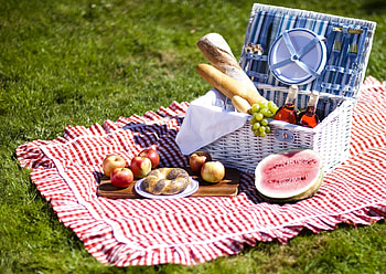 Picnic scene, , Nature, Food HD wallpaper